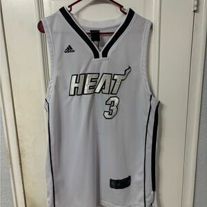 Adidas NBA Miami Heat #3 Dwyane Wade White Hot Basketball Jersey